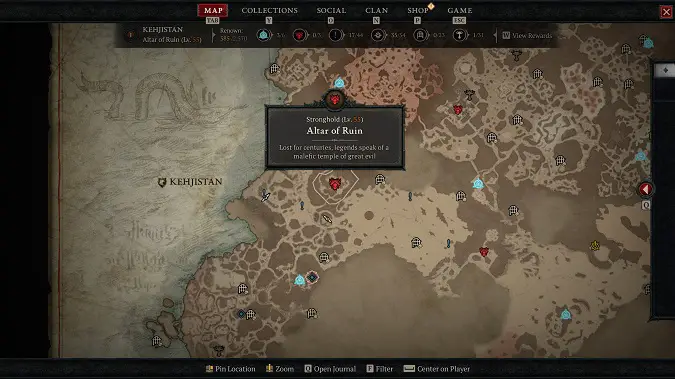 Diablo 4 Stronghold Altar of Ruin